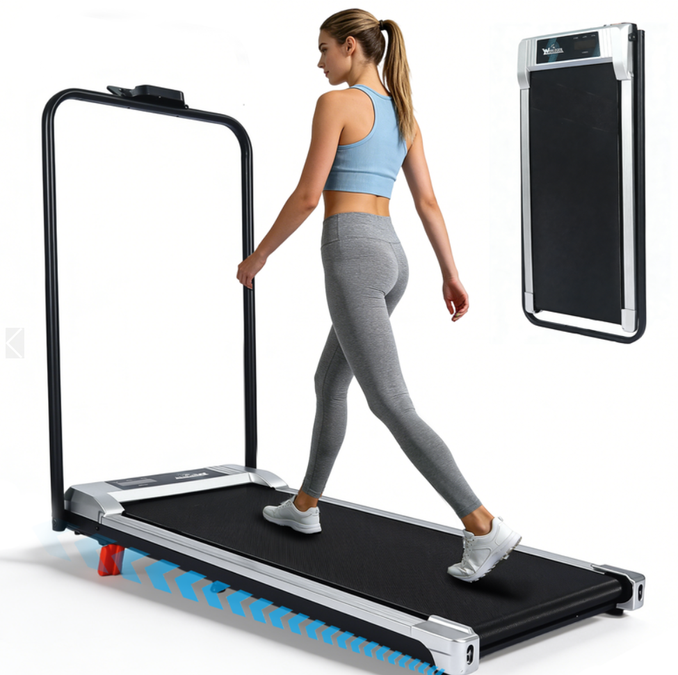 带扶手跑步机 - 可调节坡度跑步机 - 办公居家两用款