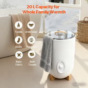 毛巾加热桶式加热设备 20升温控型，适用于水疗浴室洗衣房的白色毛巾加热器，专为加热毛巾设计