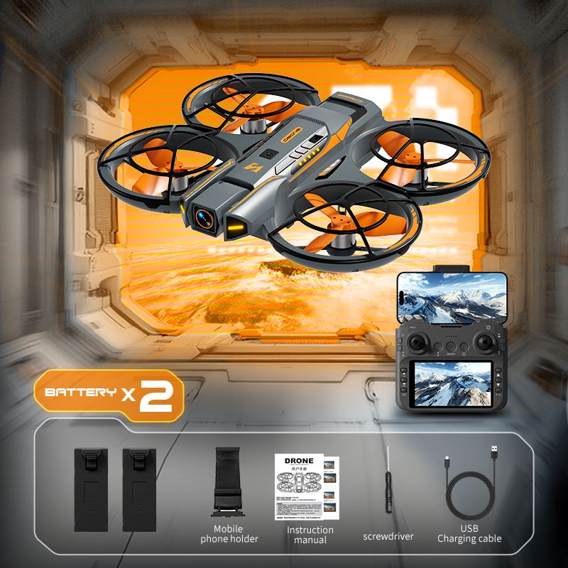 A21 PRO Brushless Motor Drone, Screen Control, 5.6-inch Screen Remote Control, 180° Electric Adjustable Camera Optical Flow Hover, 1104 Brushless Motor Trajectory Flight, One-Key Lift, Beginner-Friendly Festival Gift Aerial Aircraft