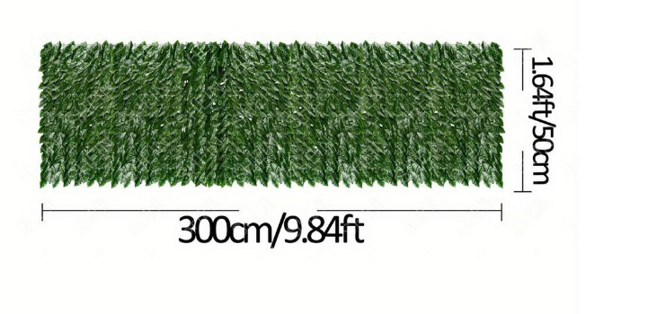 Artificial Ivy Privacy Fence Screen, 3M Fake Leaf Hedge Wall, Decorative Fence for Balcony, Patio & Garden