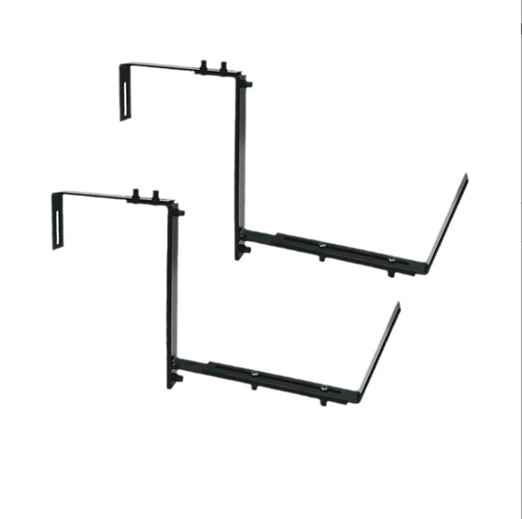 Adjustable Planter Bracket, Railing Hanging Flower Pot Holder, Fits Fence, Pergola, Patio & Balcony, Durable & Rust-Resistant