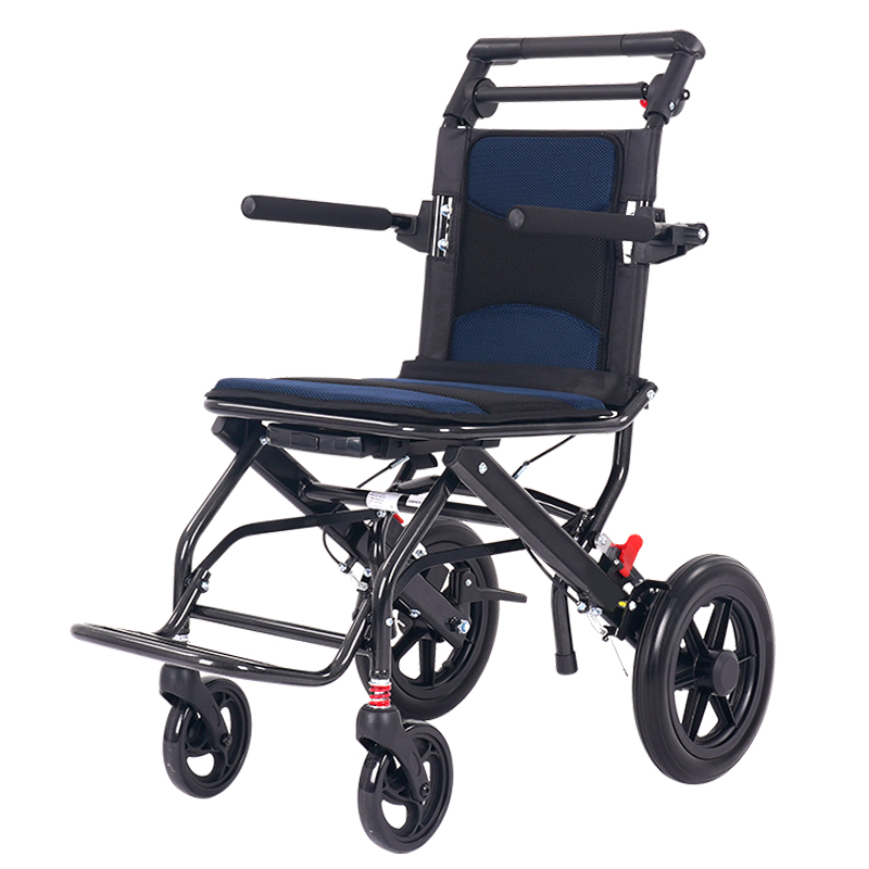 WC12-轻便折叠小轮椅，方便携带，可像行李箱一样拖动