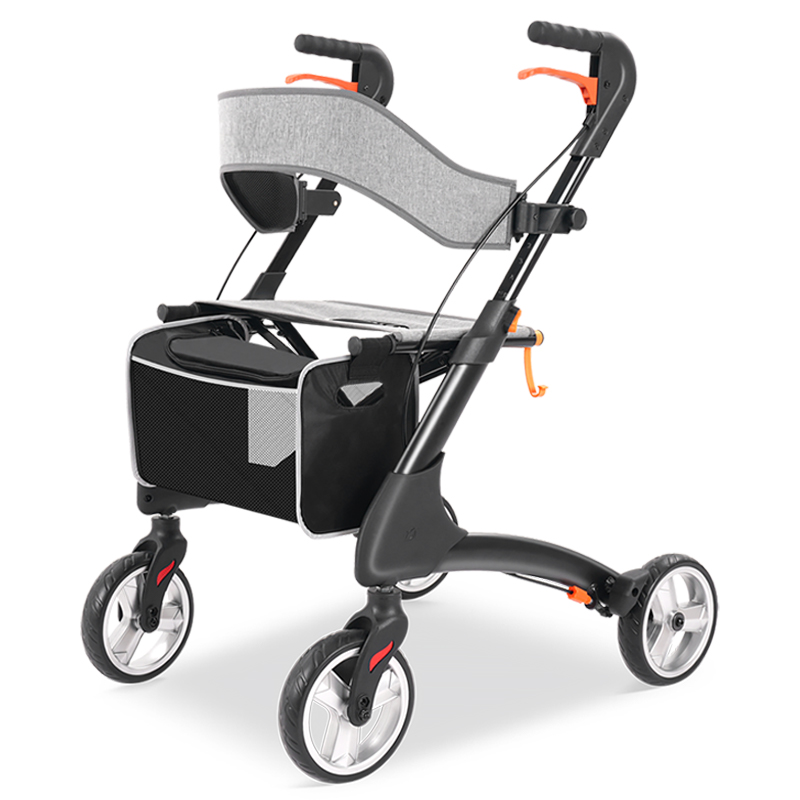 WC15-轻便6.4KG多功能助行器，康复行走锻炼，可坐下休息，配备购物袋
