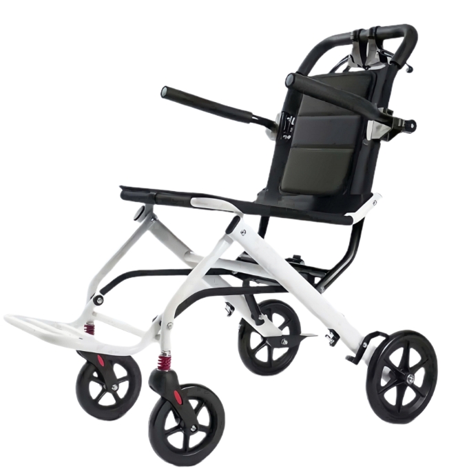 WC10-BLACK/WHITE-型折叠轮椅，轻巧紧凑，方便携带