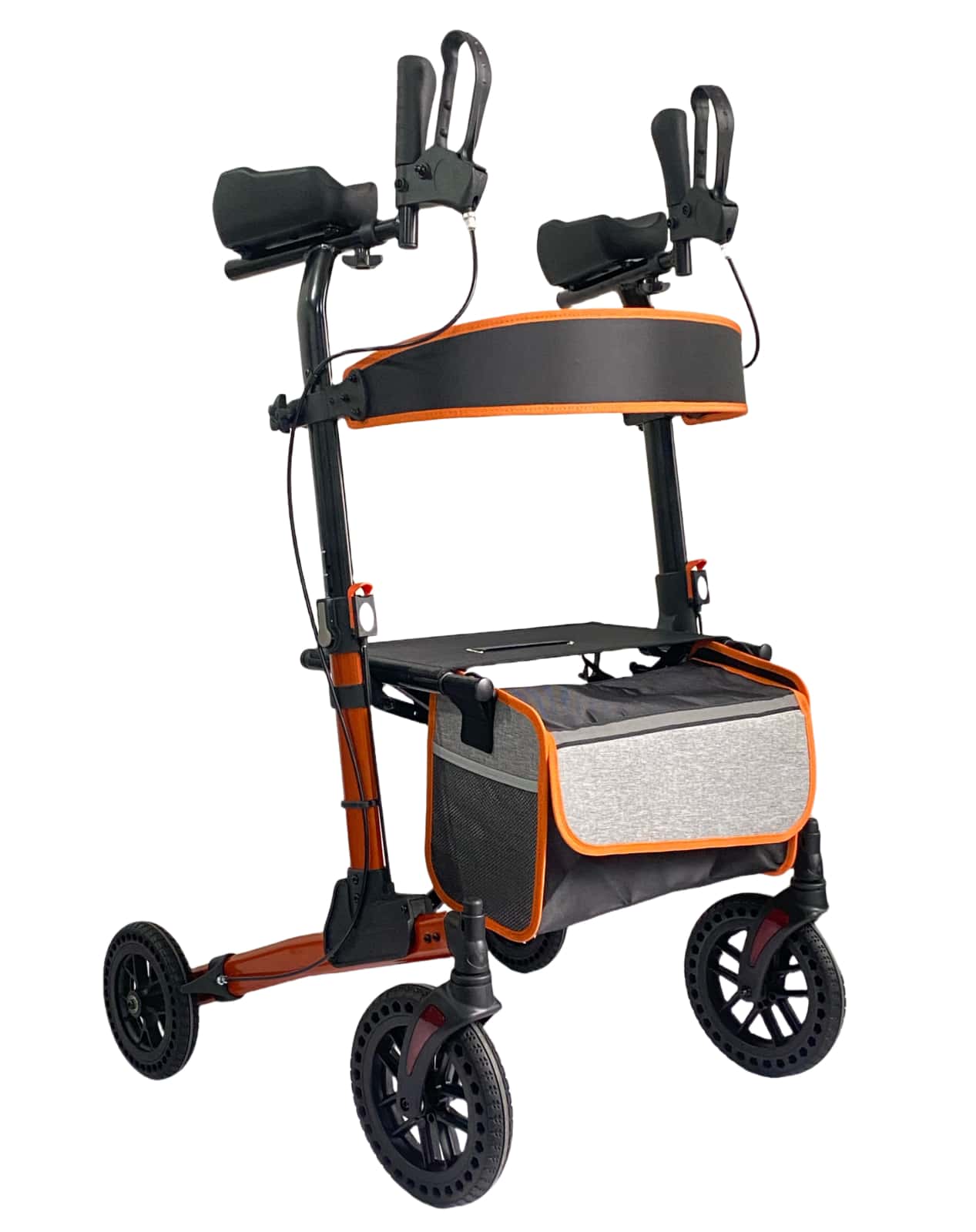 WC17-ORANGE-老人手臂支撑助​​行器，可折叠，重9.3KG