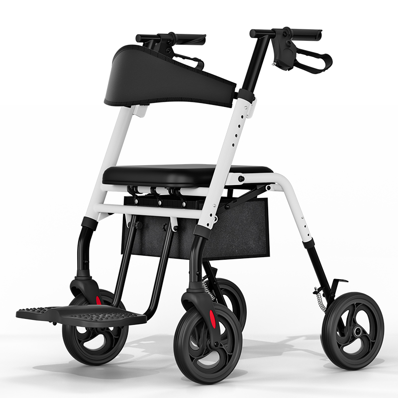 WC21-Folding lightweight walking aid with foot pedal