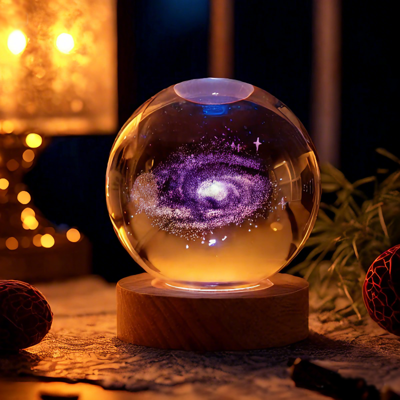 60 银河系水晶球夜灯