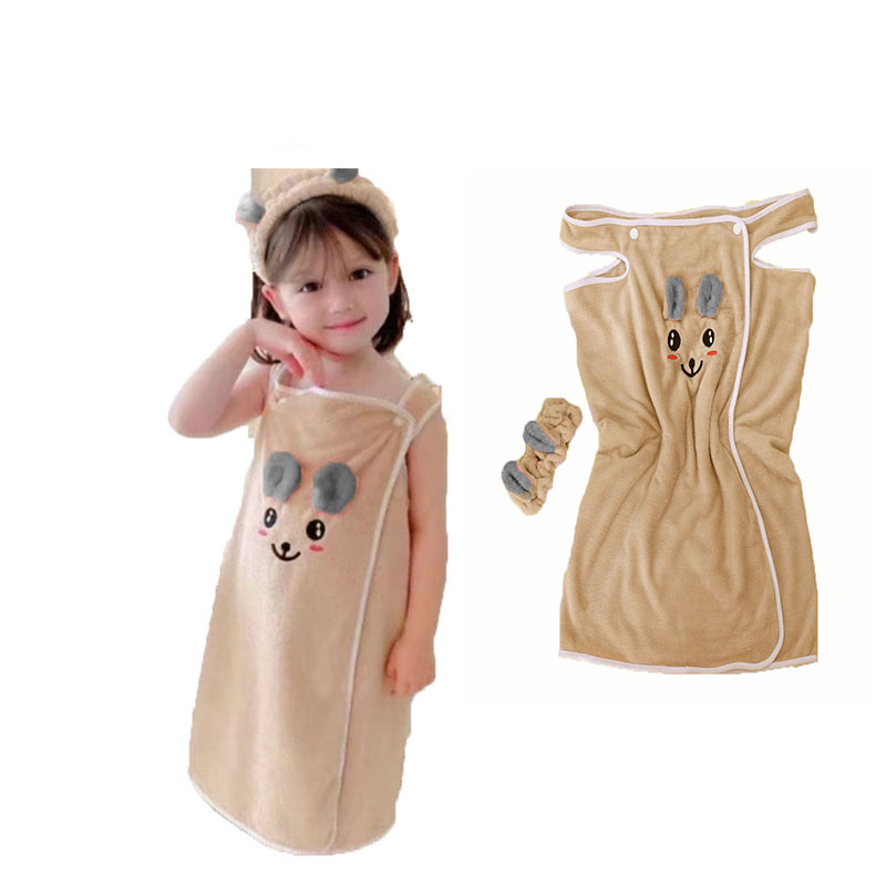 卡其色吊带浴巾