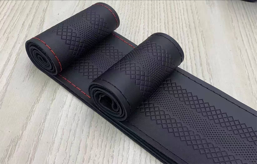 Hand sewing steering wheel cover 2pc