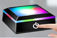 3 pcs黑方凹面底座