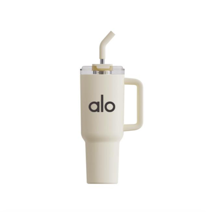 alo大容量吸管杯户外露营上班潮流杯子