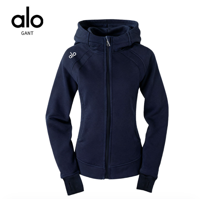 ALOGANT拉链加绒卫衣外套