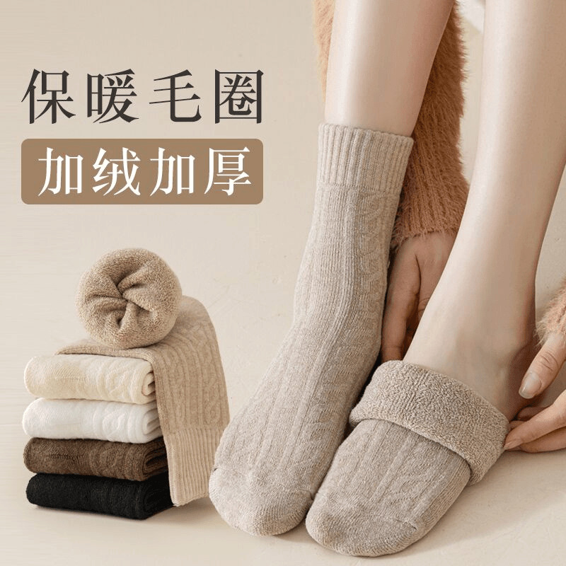 诸暨袜子美拉德袜子女秋冬中筒