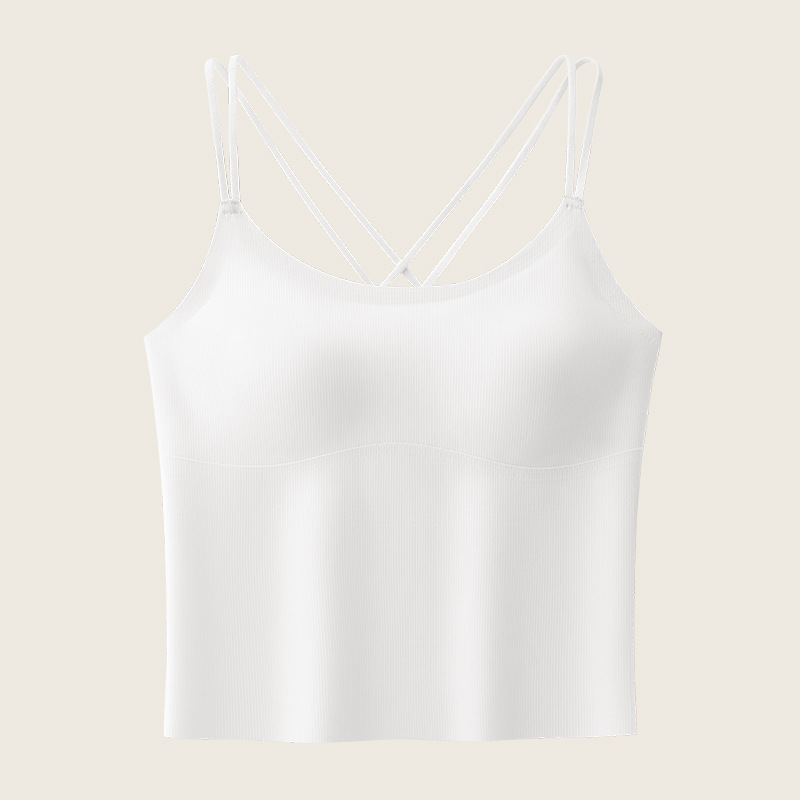 带胸垫吊带背心女双肩带2026新款夏薄款内搭性感美式上衣美背内衣