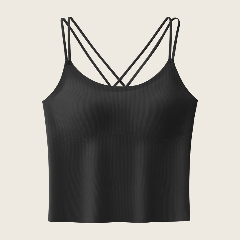 带胸垫吊带背心女双肩带2026新款夏薄款内搭性感美式上衣美背内衣