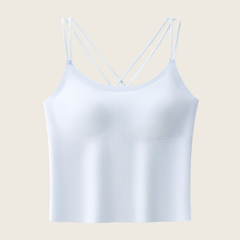 带胸垫吊带背心女双肩带2026新款夏薄款内搭性感美式上衣美背内衣