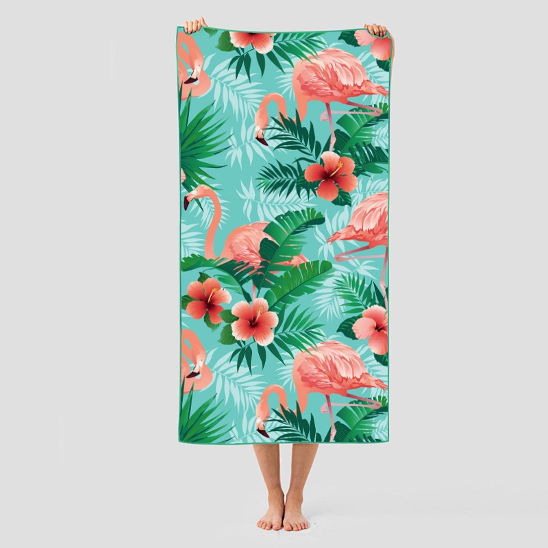 速干沙滩巾印花便携速干健身运动毛巾户外沙滩毛巾