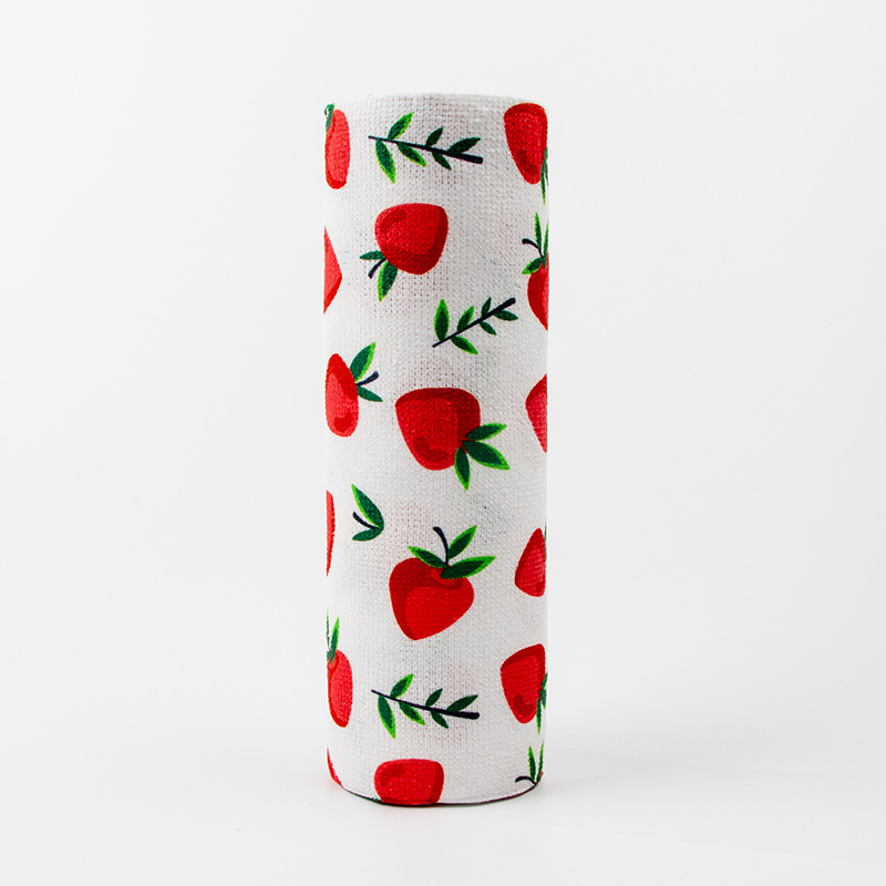 一次性清洁毛巾卷加厚款超细纤维厨房吸水去油污吸水手撕洗碗抹布25*25cm*20片英文俄文