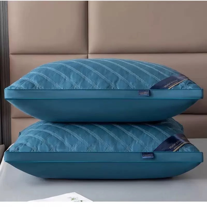 Three-Line hotel pillow high elastic non-collapse pillow core adult single neck protection feather pillow