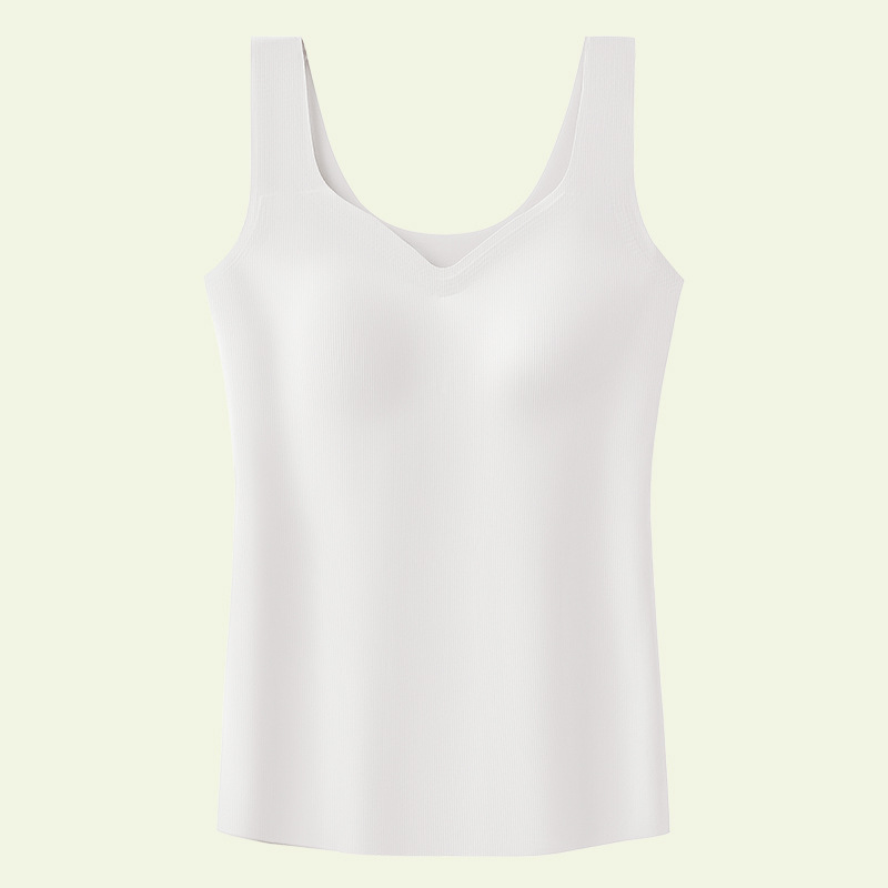 无痕背心吊带女外穿春季2026新款免穿文胸内衣打底带胸垫一体内搭