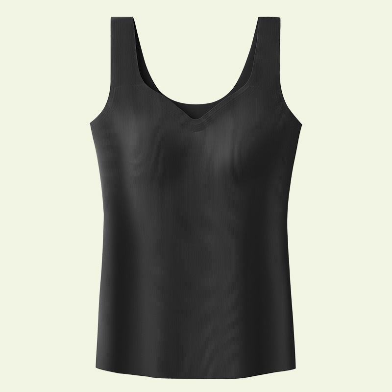 无痕背心吊带女外穿春季2026新款免穿文胸内衣打底带胸垫一体内搭