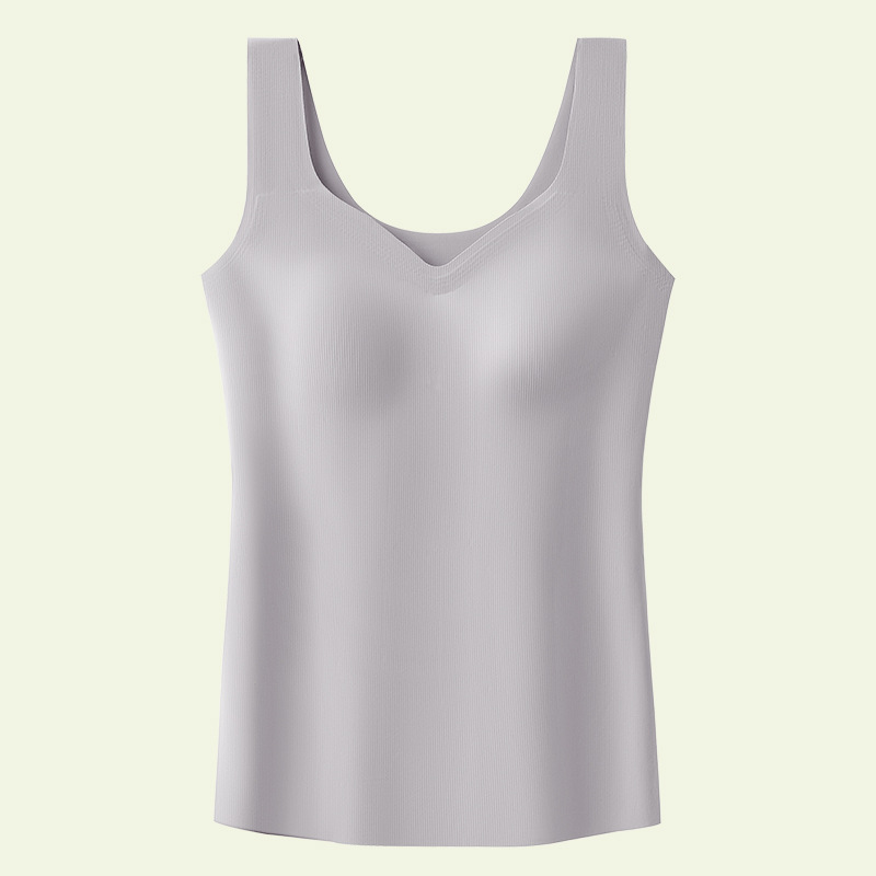 无痕背心吊带女外穿春季2026新款免穿文胸内衣打底带胸垫一体内搭