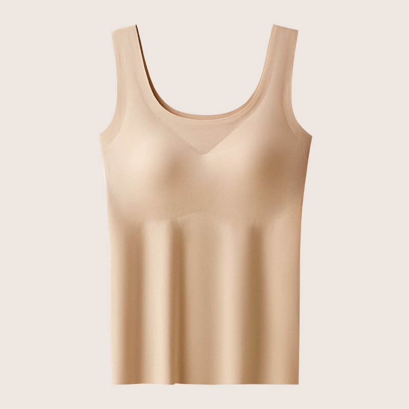 吊带背心女2026新款带胸垫白色免穿文胸一体内衣无痕内搭外穿美背