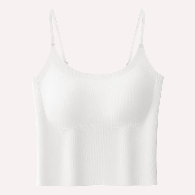 无痕美背吊带背心女运动瑜伽内搭2026新款带胸垫外穿打底文胸内衣