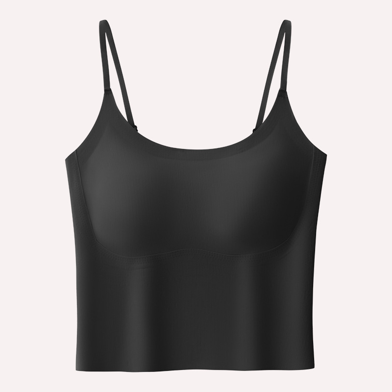 无痕美背吊带背心女运动瑜伽内搭2026新款带胸垫外穿打底文胸内衣