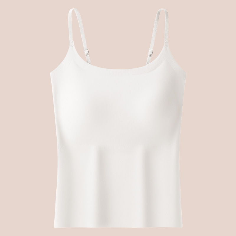 吊带背心女带胸垫2026新款内衣内搭薄款外穿美背免穿文胸打底上衣