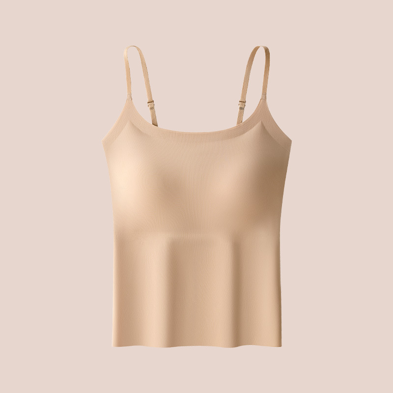 吊带背心女带胸垫2026新款内衣内搭薄款外穿美背免穿文胸打底上衣