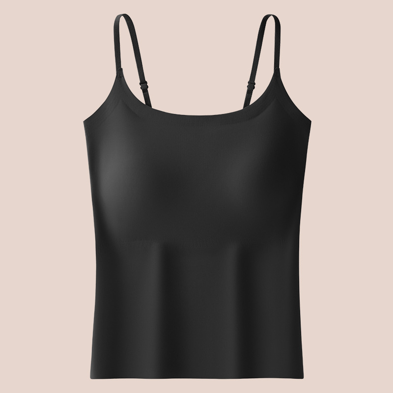 吊带背心女带胸垫2026新款内衣内搭薄款外穿美背免穿文胸打底上衣