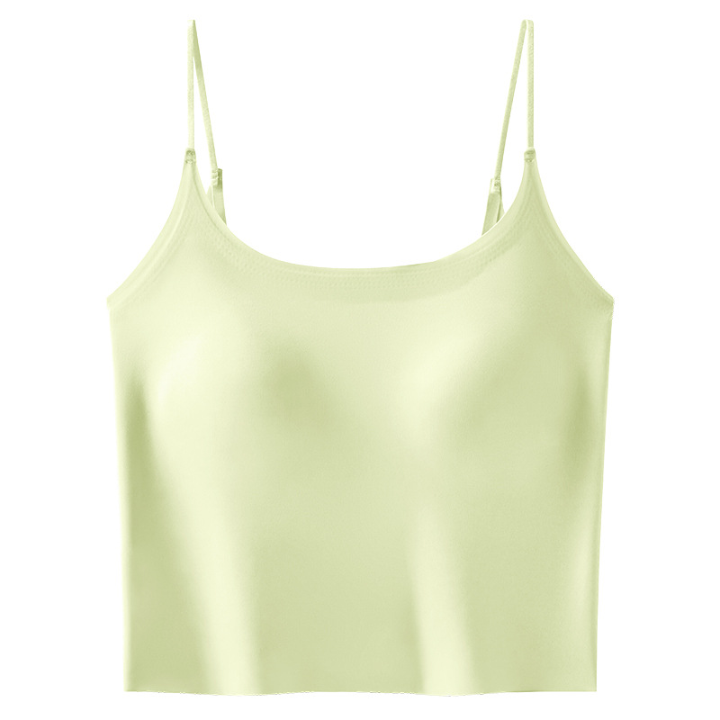 2026 New Style Camisole Women’s One-Piece Bra-Free Top with Padded Cups, Outerwear-Friendly Beautiful-Back Seamless Base Layer Top