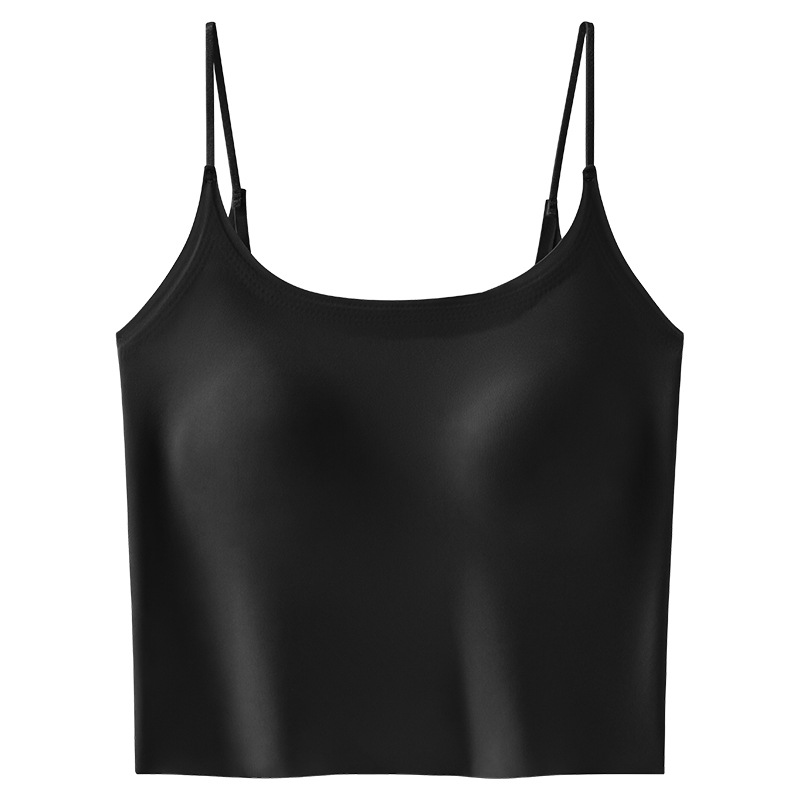 2026 New Style Camisole Women’s One-Piece Bra-Free Top with Padded Cups, Outerwear-Friendly Beautiful-Back Seamless Base Layer Top
