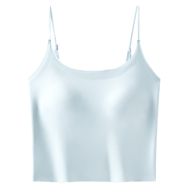 2026 New Style Camisole Women’s One-Piece Bra-Free Top with Padded Cups, Outerwear-Friendly Beautiful-Back Seamless Base Layer Top