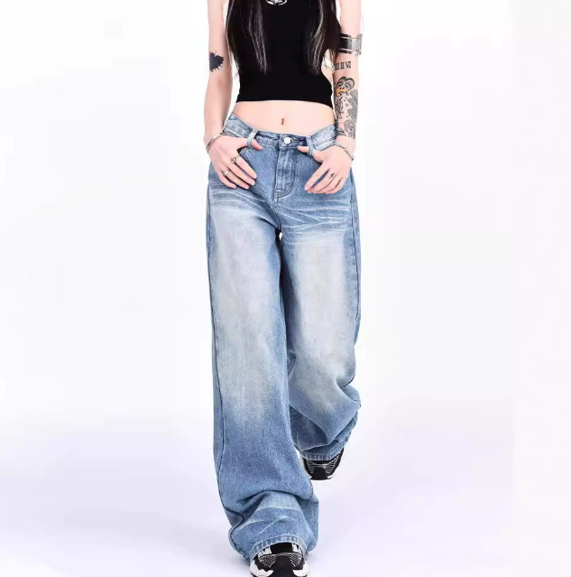 Wide leg jeans