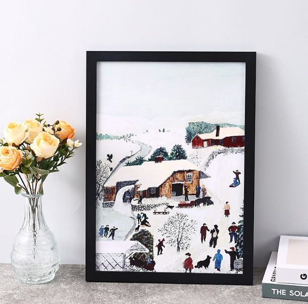 Simple wooden photo frame table wholesale 16-inch wall hanging A4a3 children's picture frame puzzle mounting creative photo wall