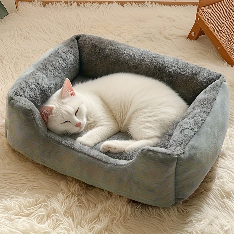 猫窝狗窝垫冬季保暖方形窝中小型犬泰迪狗床沙发床四季通用宠物窝
