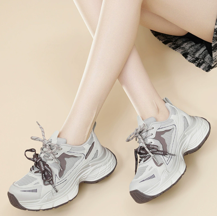Increased thick bottom 5cm daddy shoes lightweight breathable sweet cool fashion spring new fashion sports casual shoes women's shoes