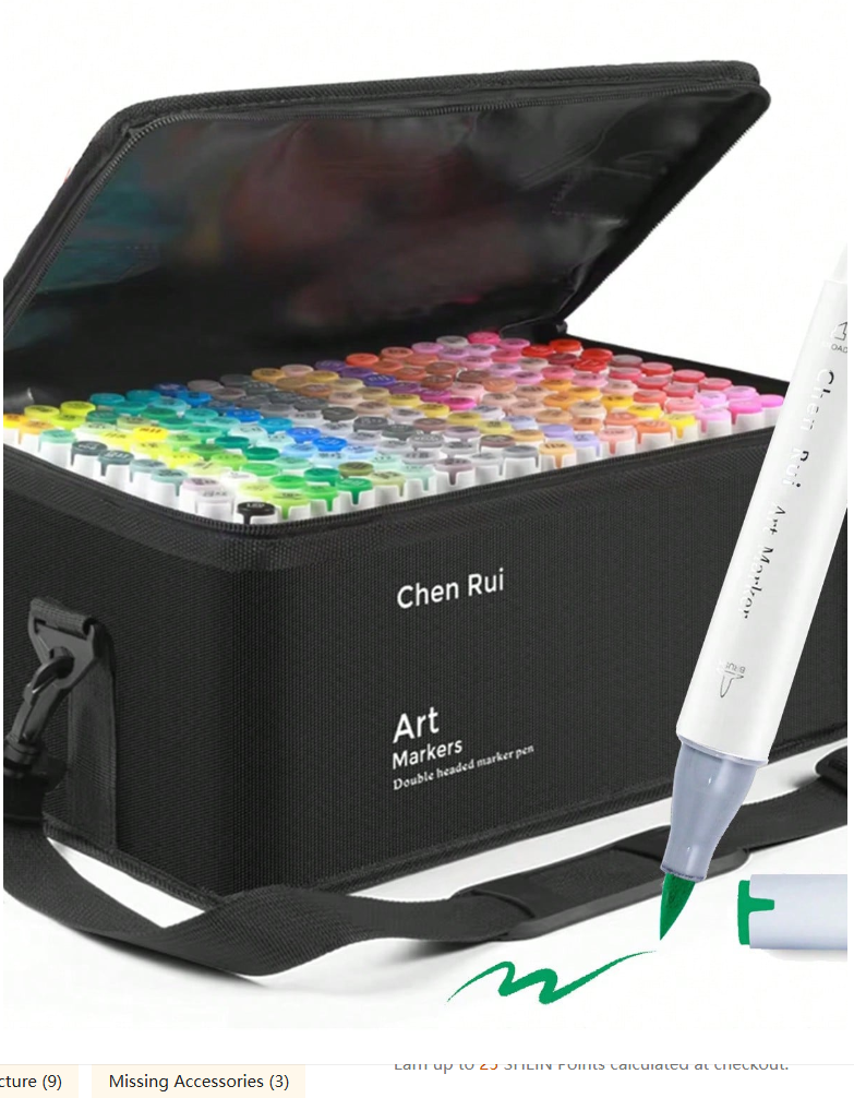  color double-headed Art marker sketch pen round head and diagonal permanent marker with base and outline pen painting supplies set is very suitable for artists, adults, animation coloring, sketch, illustration and card making Christmas, New Year and back-to-school gifts-can supplement ink