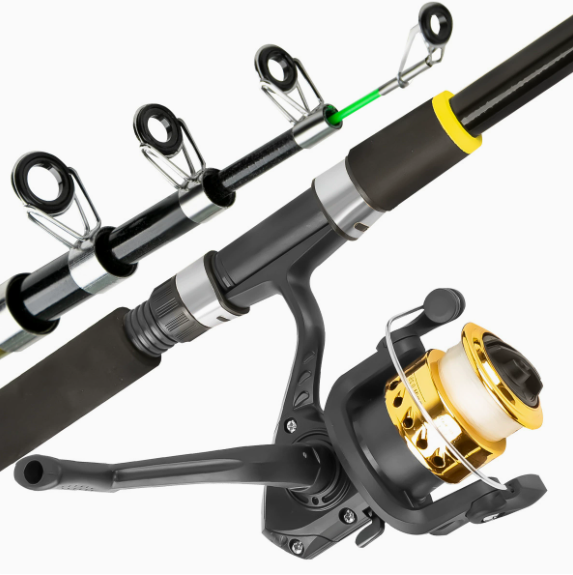 Sea Pole Road sub-pole full set combination hard bait Soft Bait fishing wheel shrinkable fishing rod beginner's suit