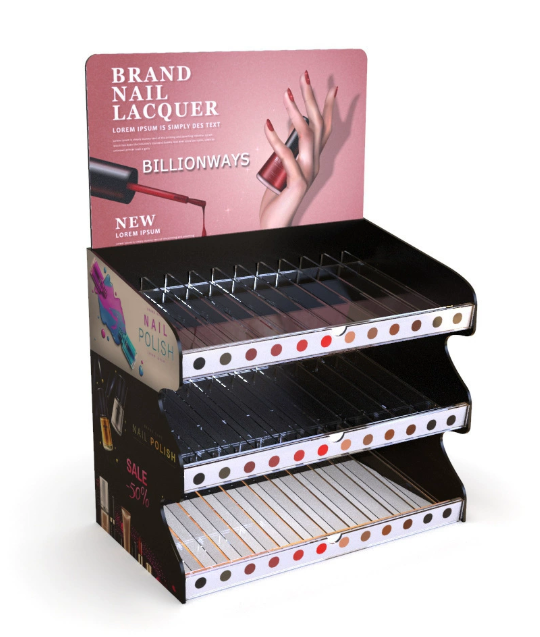 Acrylic custom transparent display stand display cabinet skin care product display stand nail polish display stand high transparency