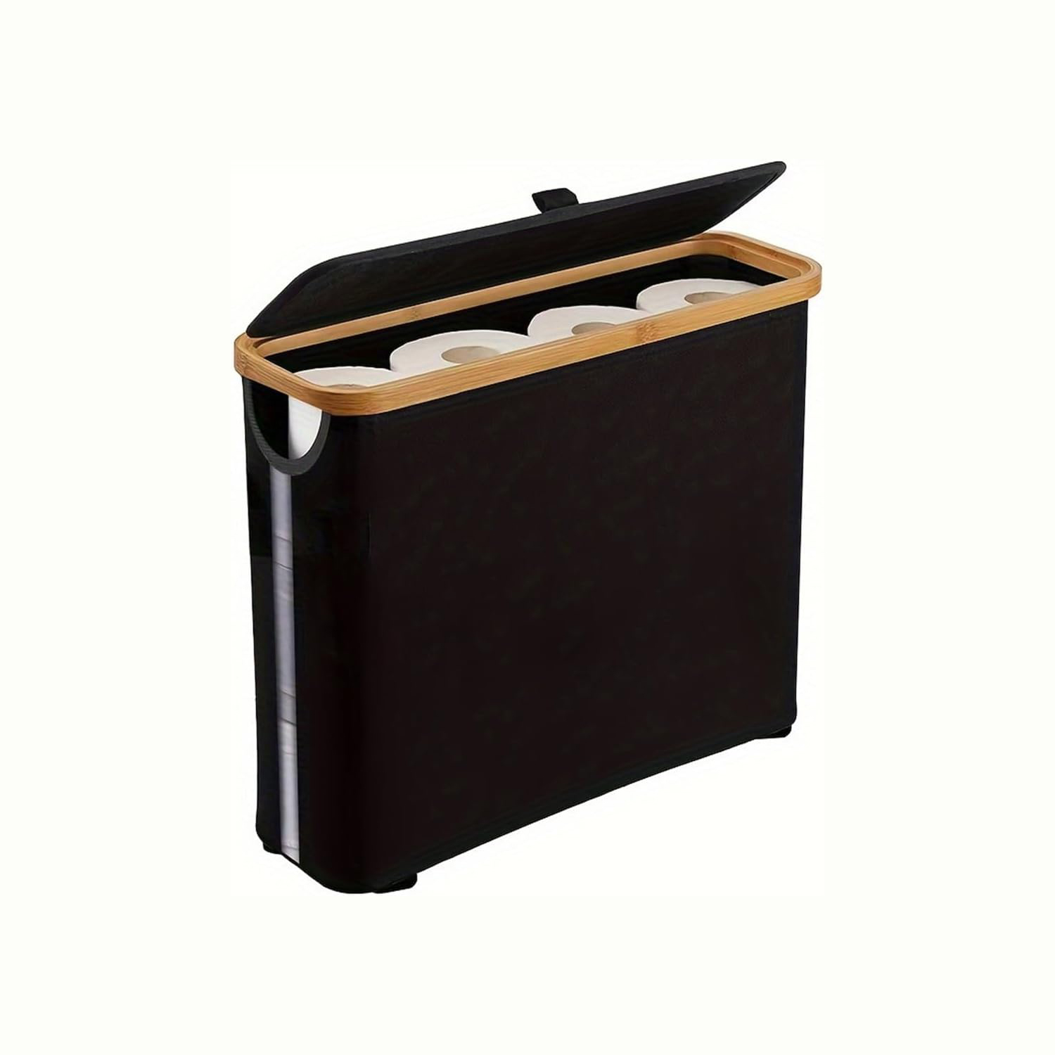 1pc Bathroom Toilet Paper Holder with Storage, Bathroom Roll Paper Storage Holder with Lid, Bathroom Toilet Paper Rack, Bathroom Toilet Paper Organizer and Storage, Bathroom Toilet Paper Storage Basket, Bathroom Toilet Paper Storage Bin with Lid, Toilet Paper Holder for Bathroom, Home, Office