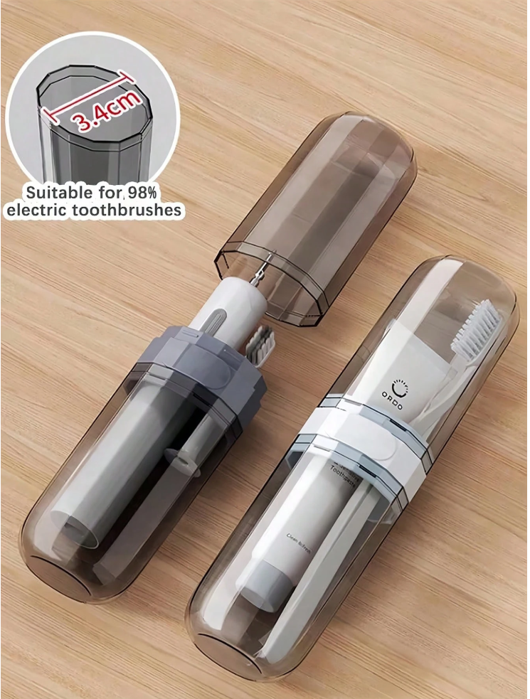 Toothbrush holder with cover toothbrush holder transparent toothbrush box portable toothpaste storage box travel wash cup