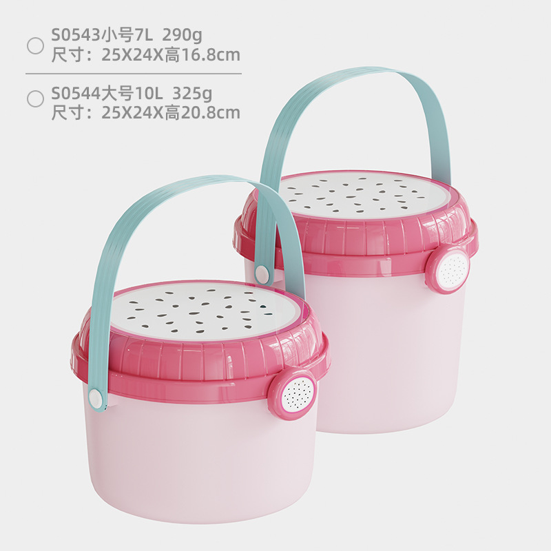 Cute fruit children's one-year-old gift bucket holiday party snacks candy hand-held gift bucket building blocks toy storage bucket