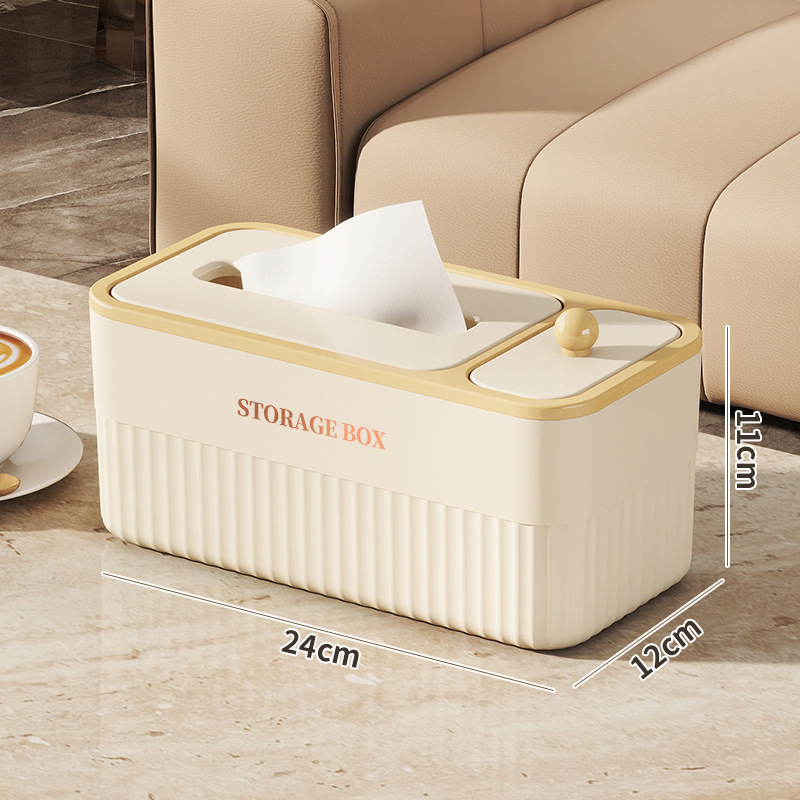 Cross-border tissue box desktop coffee table creative remote control storage box hotel multi-functional commercial toothpick box paper box JM