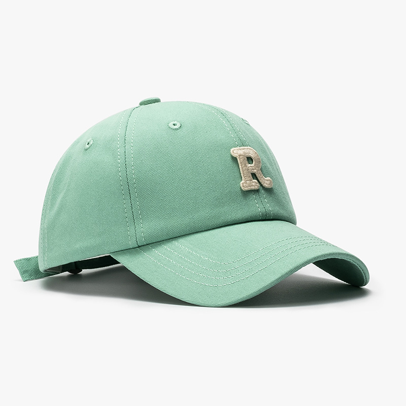 Summer alphabet women's outdoor curved eaves soft top baseball cap fashion simple Korean sunshade sun protection cap for men