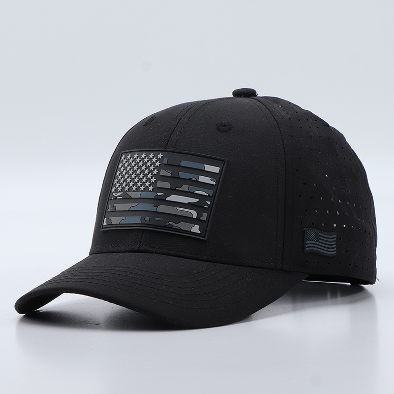 2026 new cross-border mesh quick-drying flag baseball cap European and American fashion breathable outdoor sunshade cap wholesale