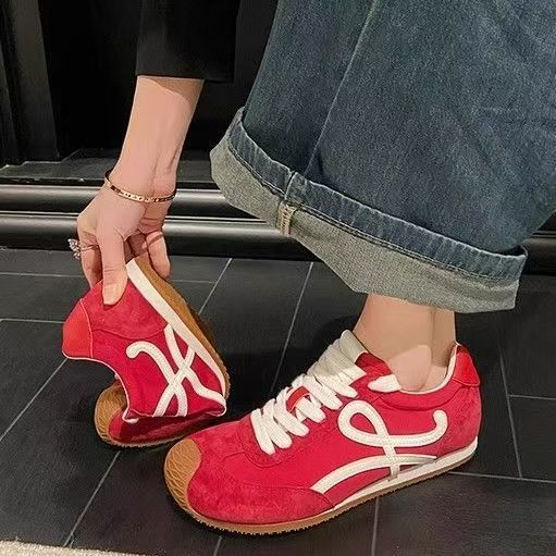 European station 2026 spring new super popular retro Forrest Gump shoes women's lightweight sports casual fashion all-match German training shoes