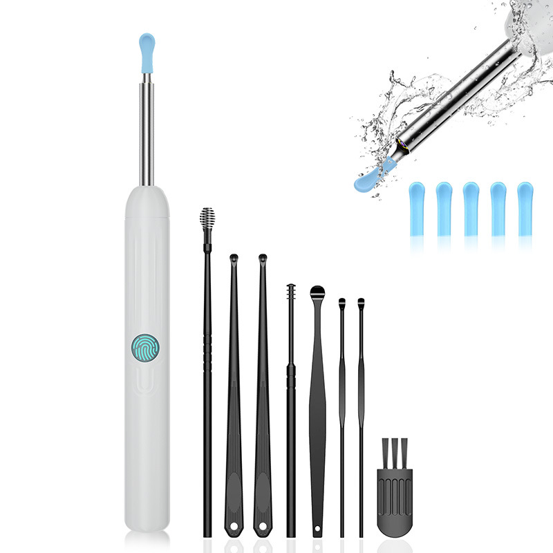 8-piece set of visual ear-pulling spoon, Smart WIFI HD ear-picking stick, children's adult luminous ear-digging artifact, endoscope ear-picking tool, universal visual ear-picking instrument for the whole family.